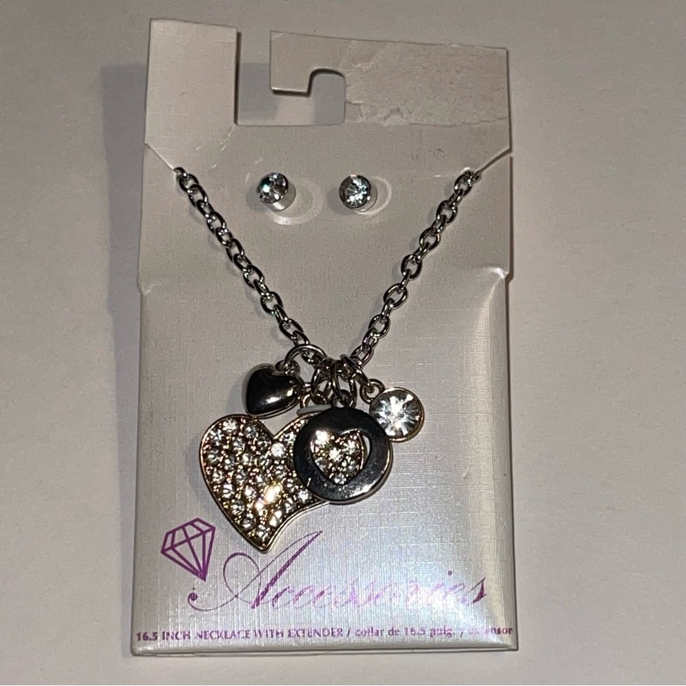 Accessories Silver & Gold Tone Charm Necklace